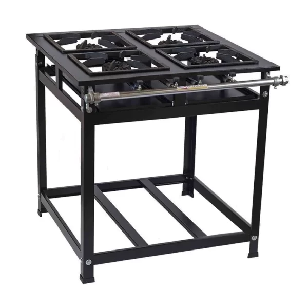 Fogão Industrial 4 Bocas 40X40 Alta Pressão Master Cristalaço